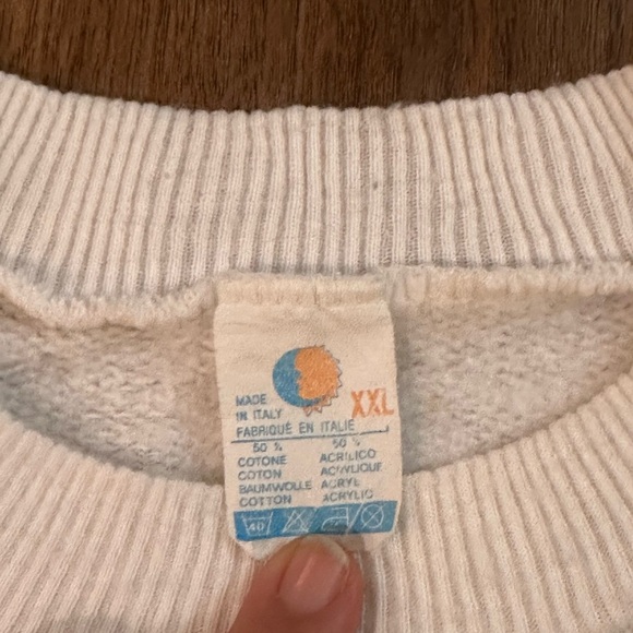 Vintage Ferrari Monaco White Crewneck - Picture 3 of 4